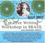 With Edward Hirsch in Sao Paulo Brazil